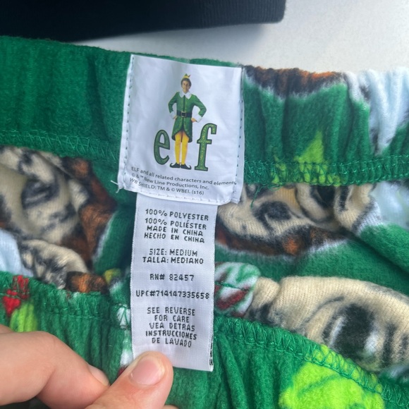 elf pajamas pants size L - Picture 3 of 3